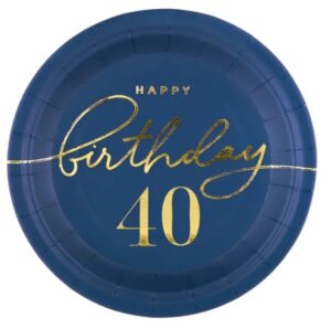 Talerzyki na urodziny 40 Birthday