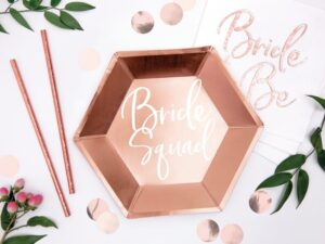 Talerzyki na wieczór panieński Bride Squad