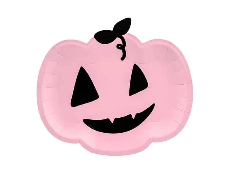 Talerzyki papierowe Dynia Halloween