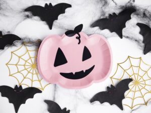 Talerzyki papierowe Dynia Halloween