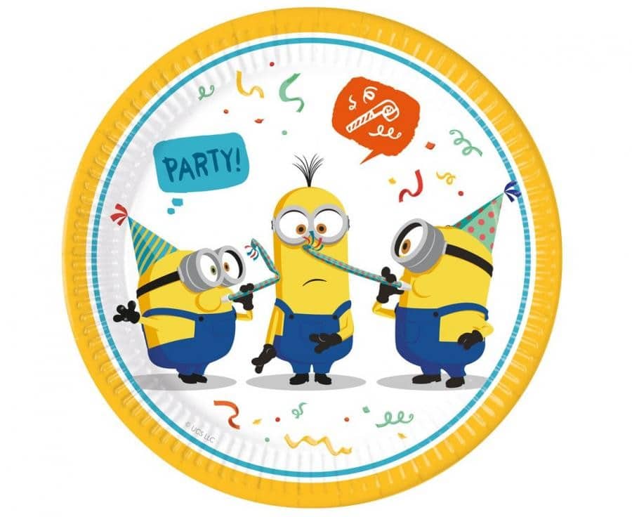 Talerzyki papierowe Minionki