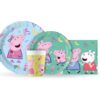 Talerzyki papierowe Peppa green