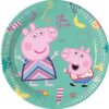 Talerzyki papierowe Peppa green