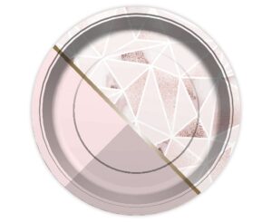 Talerzyki papierowe Rose Chic