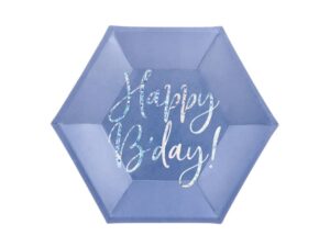 Talerzyki urodzinowe Happy Bday