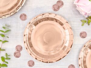 Talerzyki w kolorze Rose Gold 6 szt.