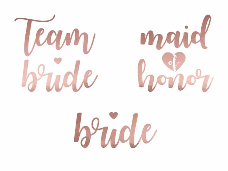 Tatuaże Team Bride Rose Gold