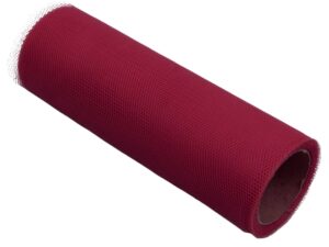 Tiul dekoracyjny 15cm bordowy