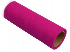 Tiul dekoracyjny 15cm różowy