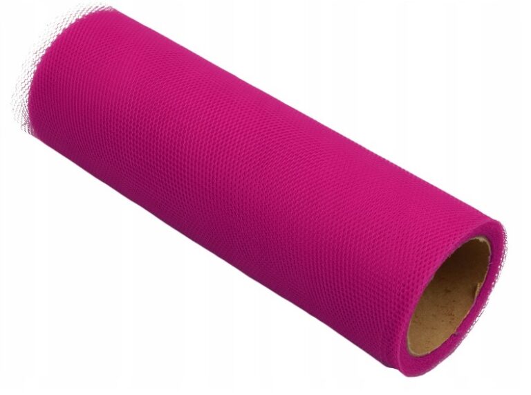 Tiul dekoracyjny 15cm różowy