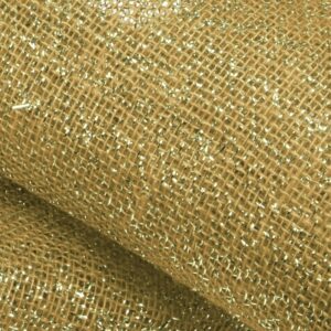 Tkanina Jutowa Ze Złotym Dodatkiem Naturalna