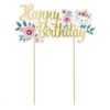 Topper Dekoracja Tortu Happy Birthday Kotek
