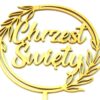 Topper drewniany Chrzest Święty Laur