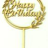 Topper drewniany Happy Birthday Laur
