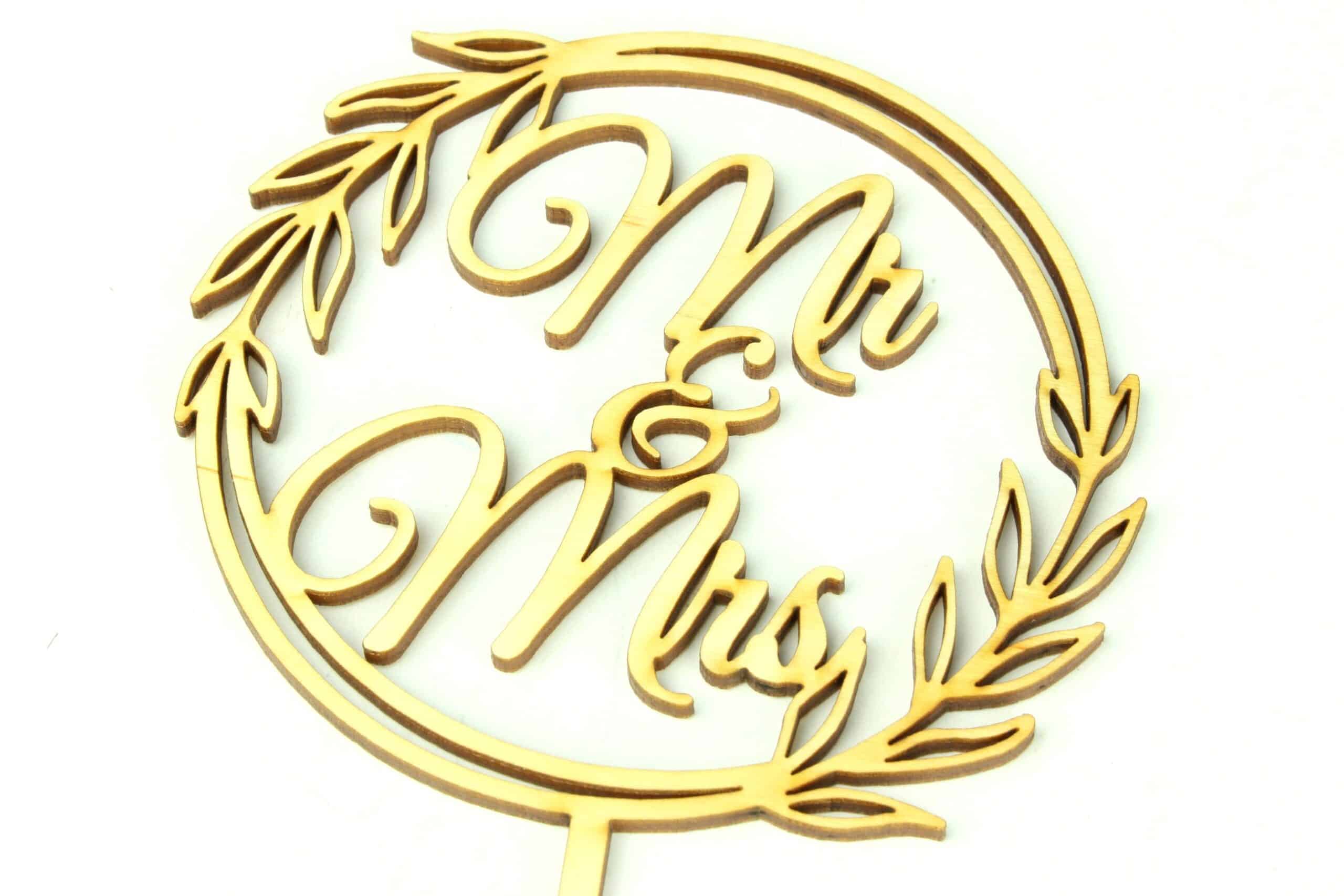 Topper drewniany Mr&Mrs Laur