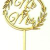 Topper drewniany Mr&Mrs Laur