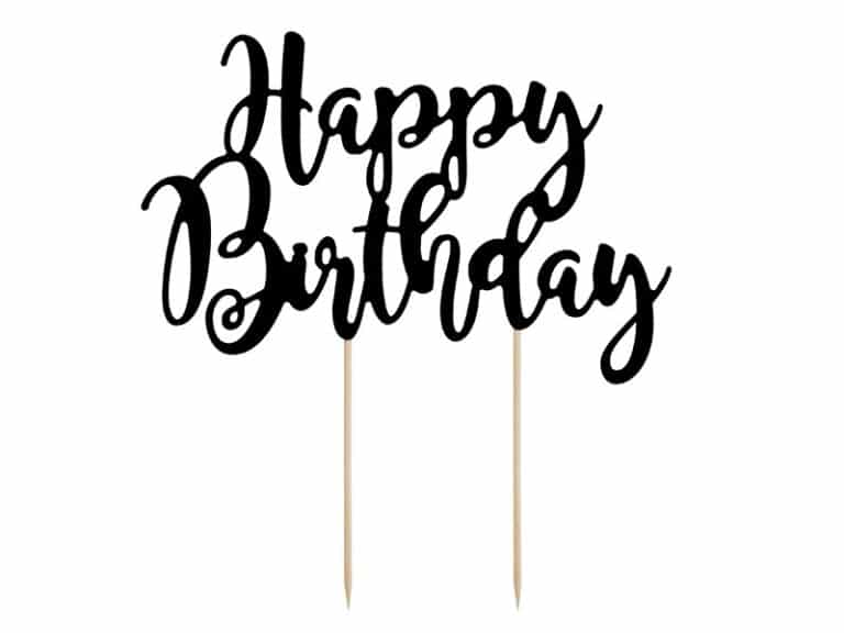 Topper Happy Birthday Na urodziny