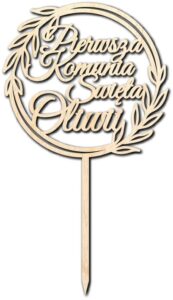 Topper Na Komunię Laur Personalizowany