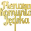 Topper na Komunie,Imie, Napis MALOWANY