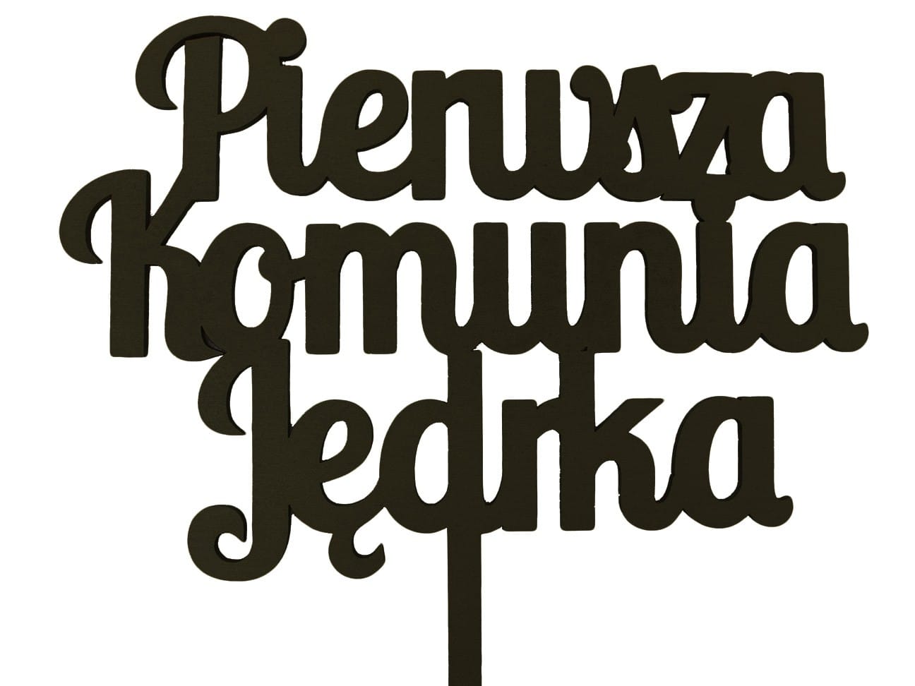Topper na Komunie,Imie, Napis MALOWANY