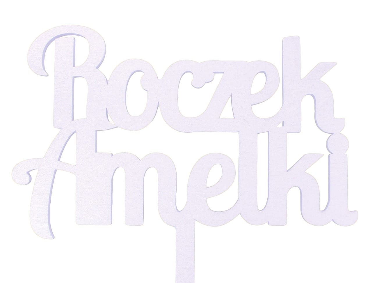 Topper na Roczek, 1 Urodziny, Imie, Napis MALOWANY
