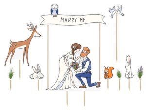 Topper na tort Marry Me