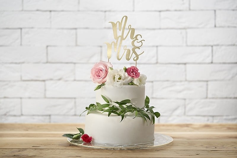 Topper na tort Mr&Mrs