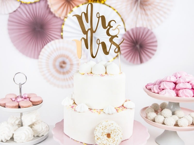 Topper na tort Mr&Mrs