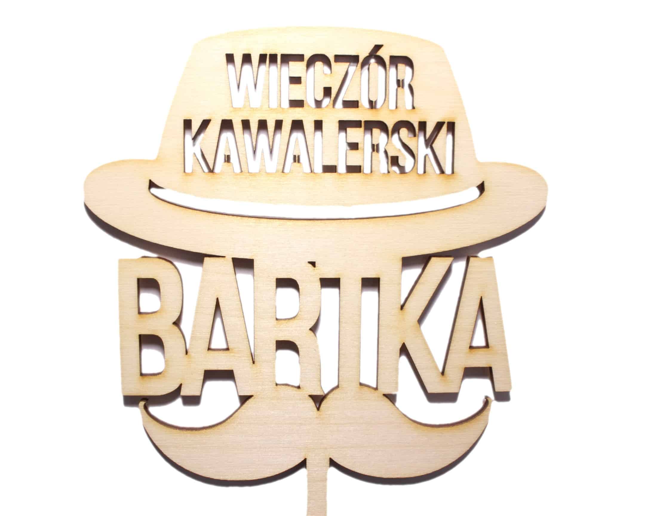 Topper Na Wieczór Kawalerski Imię Wzór Kapelusz