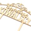 Topper Ślubny Państwo Kowalscy