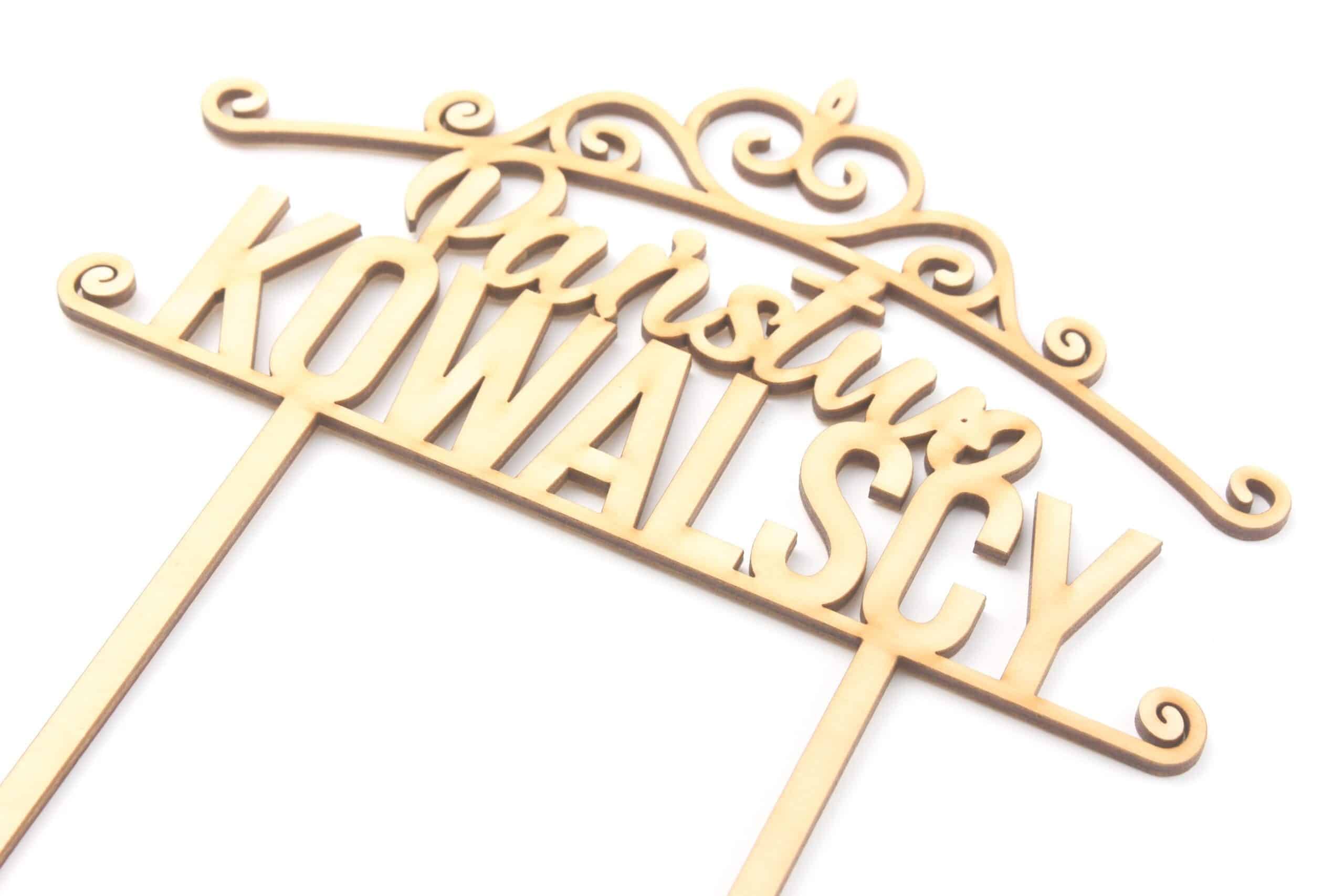 Topper Ślubny Państwo Kowalscy