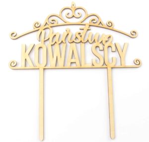 Topper Ślubny Państwo Kowalscy