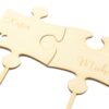 Topper Ślubny Puzzle Imiona Grawer