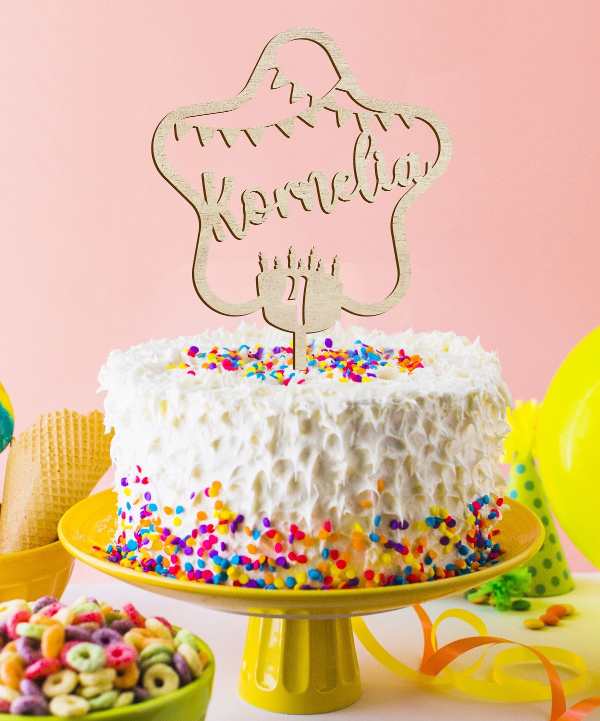 Topper Urodzinowy Na Tort Gwiazdka