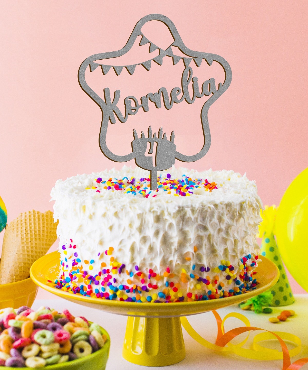 Topper Urodzinowy Na Tort Gwiazdka