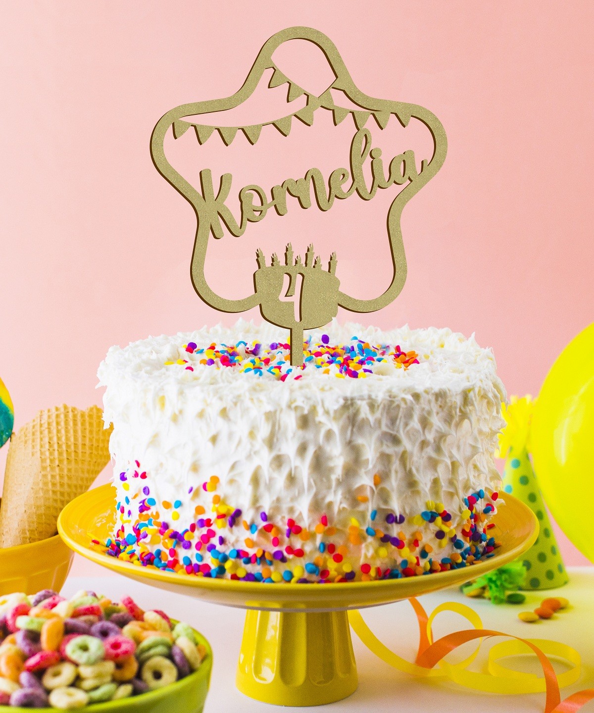Topper Urodzinowy Na Tort Gwiazdka