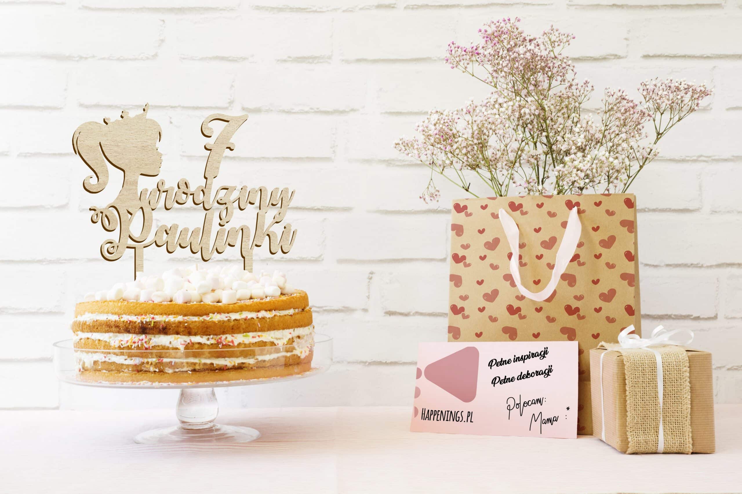 Topper Urodzinowy Na Tort Księżniczka