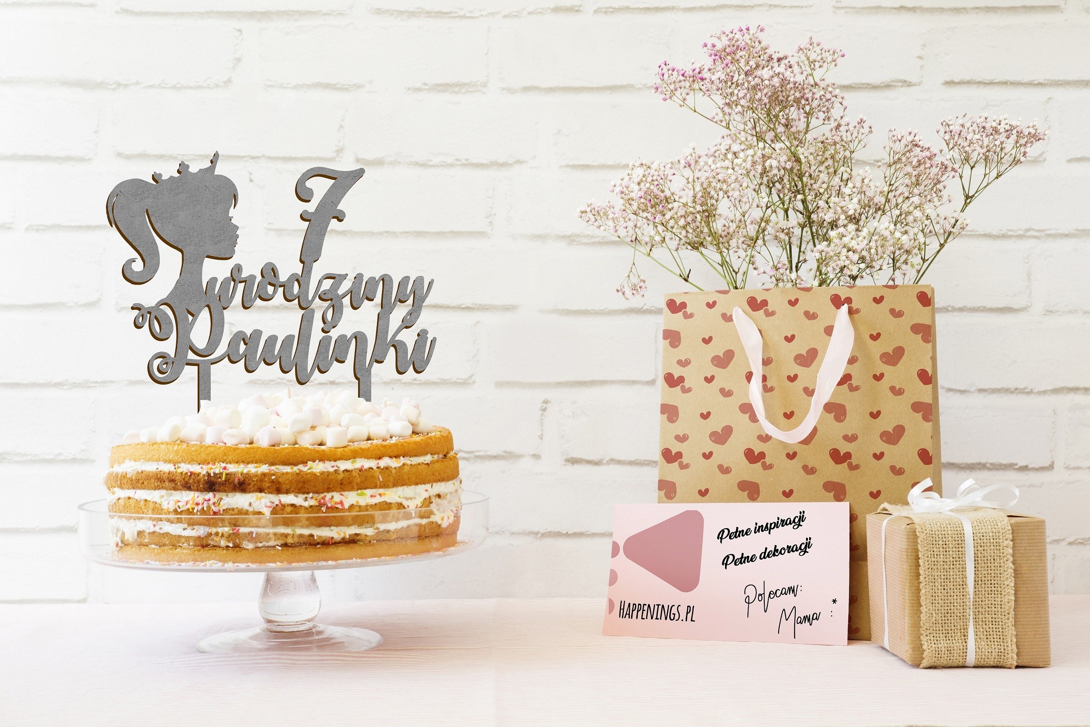 Topper Urodzinowy Na Tort Księżniczka