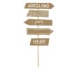 Topper Woodland Drogowskaz, 20,5cm