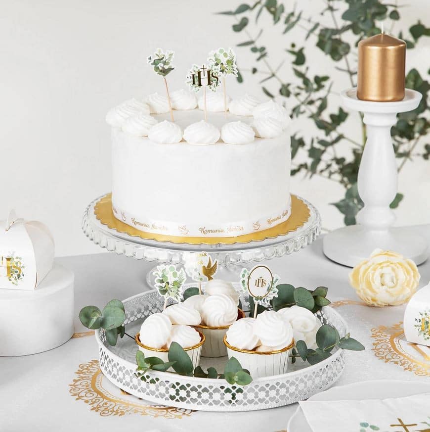 Toppery Komunia Święta Boho 5 szt.