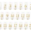 Transparentne Numerki na stół 20 szt.