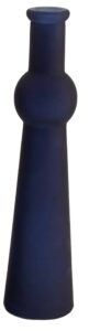 Wazon szklany na kwiaty ciemny granat 5,5x23cm