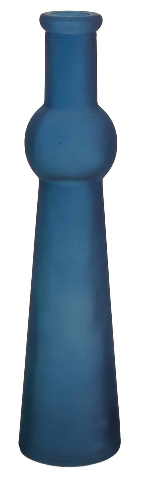 Wazon szklany na kwiaty Jasny granat 5,5x23cm