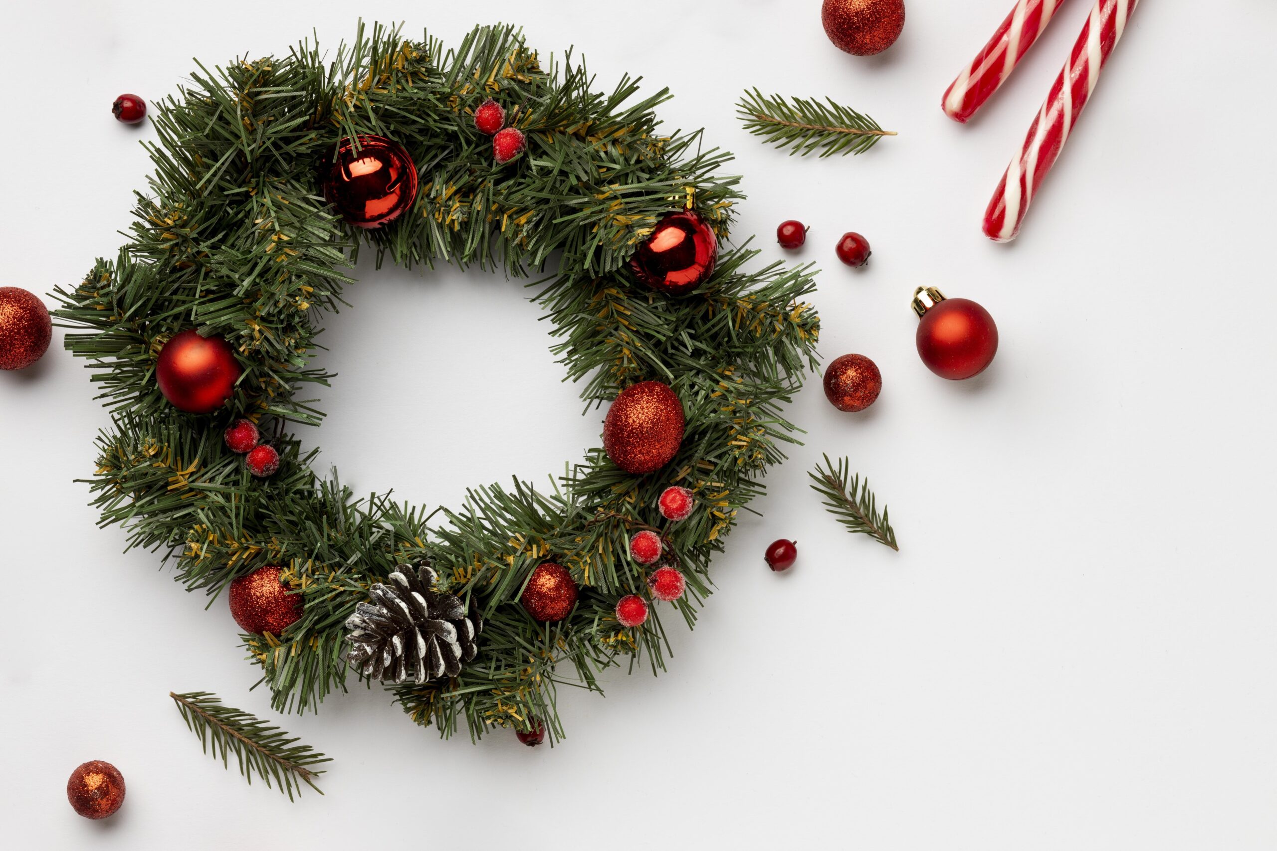 Wianek Jodła świąteczny 35cm