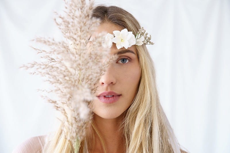 Wianek Na Głowę Styl Boho Białe Kwiatki