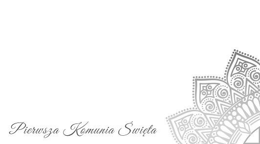 Winietki komunia srebrne IHS, 10 sztuk