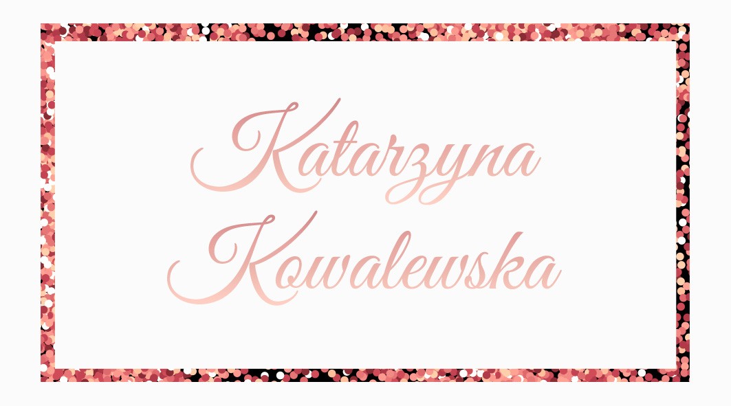 Winietki Rose Gold Ramka 10 szt.
