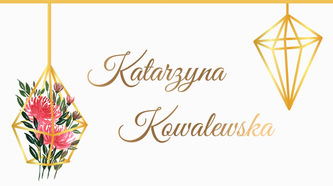 Winietki ślubne Gold Flower