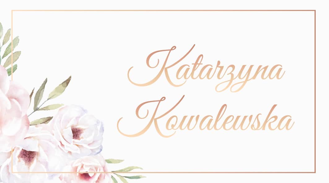 Winietki ślubne Vintage Rose