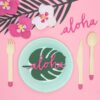 Wizytówki na stół Aloha Monstera